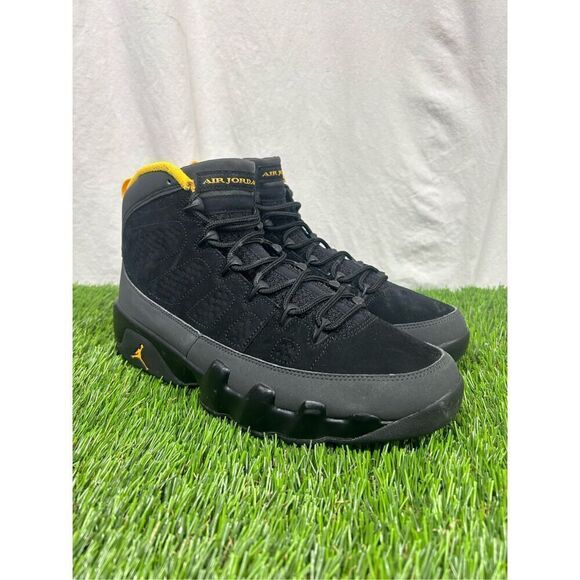 Size 9 - Jordan 9 Retro Dark Charcoal University Gold 2021